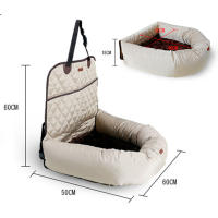 Almohada de Algodón Engrosado Calentada para Coche Almacenamiento de Mascotas Seguro en Coche - details 2