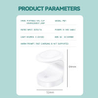 NAILPOP-lámpara secadora de uñas pequeña, lámpara LED UV USB para manicura, esmalte de Gel curativo, máquina de diseño en forma de huevo, herramientas para decoración de uñas de un solo dedo - details 4