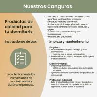 Canguro Reforzado Completo, Cama Nido Anti-Ruido con 2 Somieres de Láminas Anchas - details 14