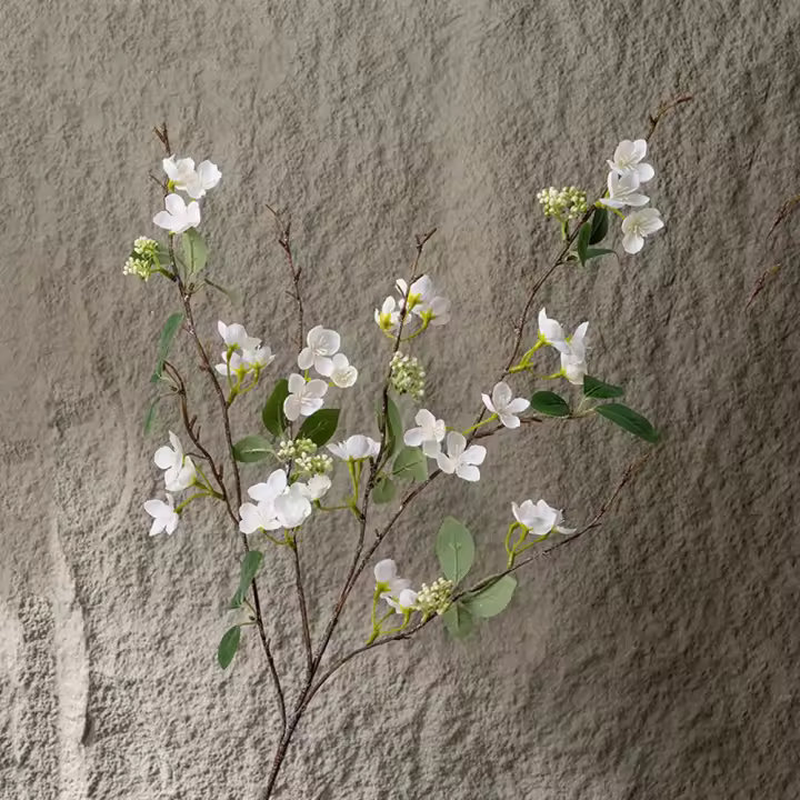 Accesorios de fotografía, flor de Lila Artificial de tacto Real, rama de flor de Lila de seda elegante de lujo, decoración de boda de flores falsas hechas a mano - 1