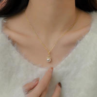 Elegante Collar de Perlas de Agua Dulce Natural de Oro 18K con Certificado - details 1