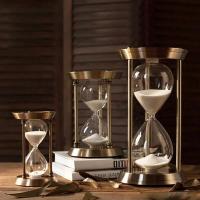Reloj de Horas de Vidrio Hecho a Mano Retro Europeo Temporizador Clásico de Metal con Arena Creativa Decoración de Escritorio Regalo - details 6