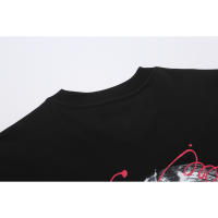 Camisetas de Verano Básicas de Moda para Hombres Algodón Puro, Cuello Redondo, Mangas Cortas, Nuevas Camisetas de Pareja con Estampados de Logotipo - details 3