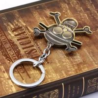 LLavero de Anime One Skull para hombre, sombrero de paja, Pirates Piece, Crew Luffy, regalo - details 1
