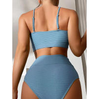 Bikini de cintura alta para mujer TRY JADE Sexy, acolchado con realce, estilo de bañador de primavera/verano - details 2