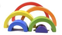Juguete de madera Montessori para niños, bloques de construcción de arcoíris, juego de equilibrio de apilado creativo - details 5