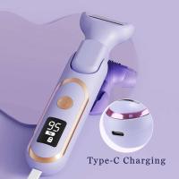 Afeitadora multifuncional 5 en 1/4 en 1 para mujer, depiladora indolora recargable, depilación corporal de Bikini para axilas y cara, maquinilla de afeitar eléctrica - details 10