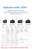 HQIX para Sony HDR-XR100E XR200E XR500E XR520E CX12E CX7E CX100E CX500E CX520E HC3 HC7 HC9E Cámara NP-FH50 cargador de batería - details 6