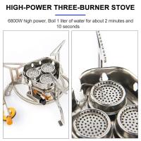 Camping Tourist Burner Big Power Gas Stove Cookware Portable Furnace Picnic Barbecue Tourism Supplies Outdoor Recreation - details 4