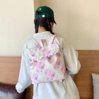 Nueva mochila Kawaii con volantes, bonita mochila con cordón para exteriores, mochila de viaje informal dulce para niñas - details 10