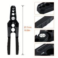 Alicates de reparación de tuberías de cobre 6 en 1: herramienta de refrigeración y HVAC de metal duradero con 6 orificios ajustables para tubos de 1/4", 3/8", 1/2", 5/8", 3/4", 7/8", elementos esenciales para la reparación de tuberías |   Alicates de agar - details 1