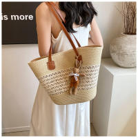 Bolso de Verano a la Moda Bolso de Malla para Mujer Bolso de Playa de Paja - details 14