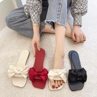 Verano nueva versión coreana moda cabeza cuadrada cubierta de pie fondo plano moda casual gran tamaño arco romano de las mujeres zapatillas geniales - details 1