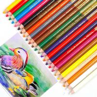 Juego de bocetos de dibujo para estudiantes, lápices de colores Macaron, suministros de arte profesional para artistas, 24 colores - details 5