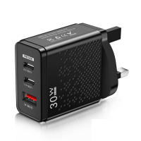 Adaptador de carga rápida de 3 puertos, cargador de pared USB, entrega de energía, 30W - details 0