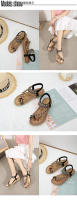 Sandalias planas étnicas de gran tamaño para mujer estilo diamantes de imitación de verano - details 2