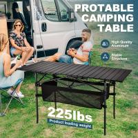 Mesa De Camping Plegable Para 1 Persona, Con Superficie De Aluminio Resistente, Ideal Para Camping, Playa, pícnic Y Mucho Más - details 0