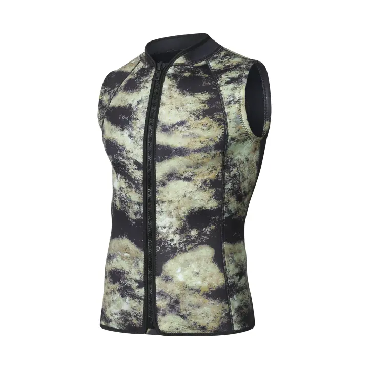 Top de traje de neopreno sin mangas, chaleco de buceo dividido, canoa, surf, kayak, Sauna, 3mm, nuevo - 1