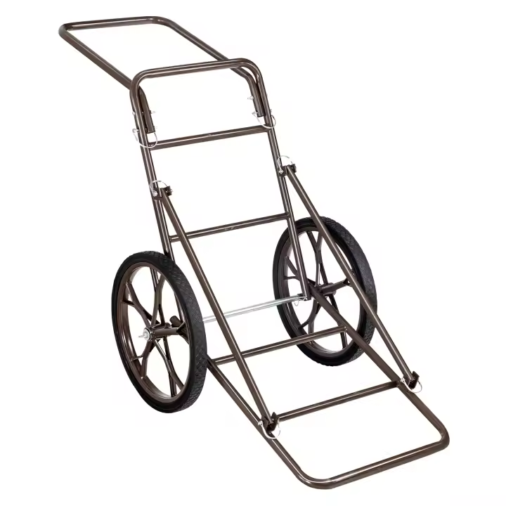 SucceBuy Deer Cart - Transportador de juegos plegable con capacidad de 500 libras. Rueda de goma grande de 17" y mango ergonómico. Resistente - 1