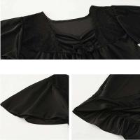 Conjunto de pijama de satén grande 5XL, pijamas cortos, decoración del hogar de mediana edad, pijamas de mujer baratos - details 3
