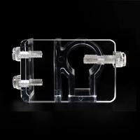 Soporte de manguera de filtración de acuario acrílico, conector de tubería de agua, soporte de montaje de tanque de peces, herramienta de accesorios de acuario de entrada y salida, 1 unidad - details 2
