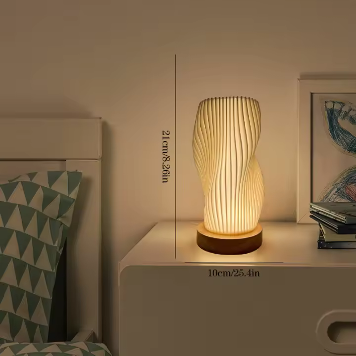 Decoración nórdica atmósfera creativa luz de noche moderna simple protección ocular lámpara sala de estar dormitorio escritorio mesita de noche lámpara - 1