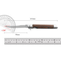 Cuchillo Plegable De Acero Inoxidable Con Patrón Damasco Para Camping Y Exterior Cuchillo De Bolsillo Multifuncional Con Apertura Rápida - details 5