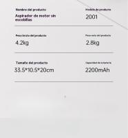 Aspiradora Inalámbrica De Alta Potencia De 250 W, Aspiradora Integrada Para Eliminación De Ácaros Del Pelo De Mascotas - details 12