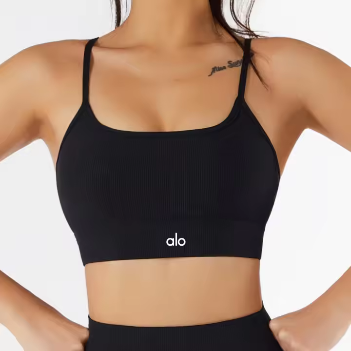 Alo yoga ropa de yoga chaleco mujer fies deporte correr sujetador conjunto espalda belleza correas lencería entrenamiento top - 1