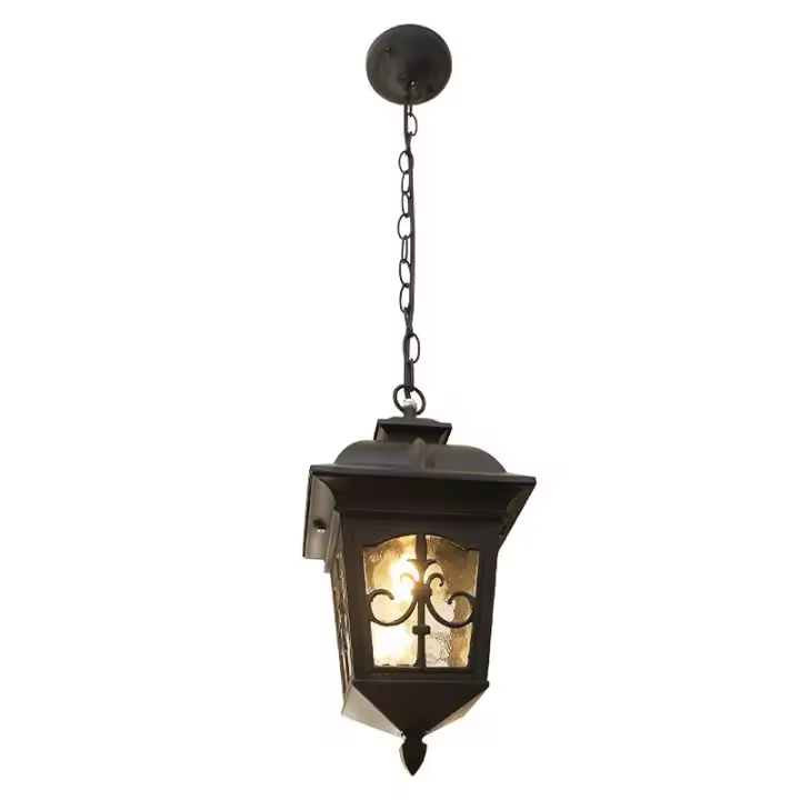 Luces Colgantes Vintage de Metal Phube Luz de Exterior con Cadena Ajustable de 100 Lúmenes - 1