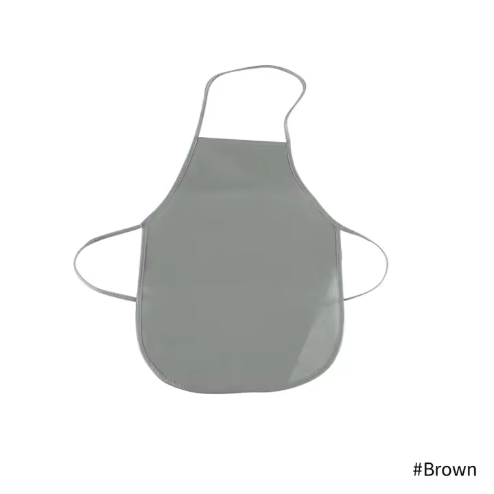 Unisex colorido niños liso tela no tejida pintura hornear niños manualidades cocina juego cocina babero delantal - 1