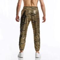 Modo nuage estampage à chaud hommes pantalons décontractés Harajuku Hip Hop Disco danse fête Streetwear cordón pantalon discothèque pantalon - details 4