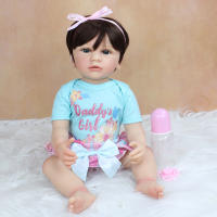 BZDOLL-Muñeca realista de cuerpo completo de silicona para niña, juguete de muñeca Reborn, vestido clásico, regalo de cumpleaños, 55 CM, 22 pulgadas - details 2