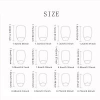 Uñas Postizas De Ballet Francés Minimalista Sonrisa Gato Cortas 24 Piezas + 1 Pegamento + 1 Linterna De Uñas Material Resina - details 4