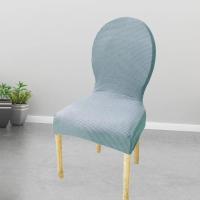 Funda trasera redonda para silla Jacquard, funda ajustable de lujo de gran tamaño para silla, funda para asiento navideño 2025, funda para silla de comedor elástica - details 1
