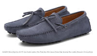 Zapatos planos de cuero de ante de vaca para hombre, mocasines informales de alta calidad, para conducir, novedad - details 5