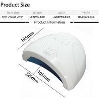 Lámpara de Secado de Uñas de UV LED Profesional Herramienta de Manicura de Salón de Alta Calidad para 24/48/80W - details 2