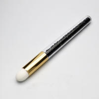 Cepillo de lavado de nariz estilo diamante mousse cepillo fibra acrílica pelo cabeza negra cepillo de poros belleza maquillaje herramientas - details 6