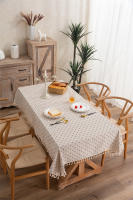 Mantel de Pino Verde Impreso Cubierta de Mesa de Algodón para Cocina y Comedor Decoración de Picnic - details 12