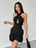 Vestido de mujer al descubierto falda corta de moda - details 4