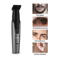 Kemei-recortador de vello Facial para nariz, limpiador de precisión con máxima comodidad para hombres, para nariz, orejas, cejas, cuello y patillas - details 7