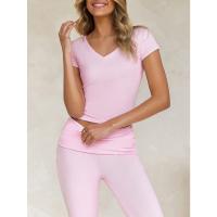 Conjunto Deportivo Casual para Mujer Primavera-Verano 2025 Camiseta de Manga Corta Pantalones Largos Conjunto de 2 Piezas - details 10