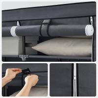 RYG12B Armario Armario organizador, Textil Plegable, Color Negro, 150 x 45 x 175 cm - details 9