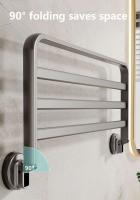 Toallero de instalación de presión negativa al vacío para baño, montado en la pared, gran espacio, espacio ventilado, aluminio, a prueba de herrumbre - details 4