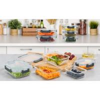 Igluu Meal Prep Set de 10 Contenedores de vidrio con tapas a prueba de fugas con cierre hermético