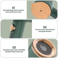 Mini plancha de vapor portátil, máquina de planchado manual con tanque de agua de 50 Ml, enchufe europeo - details 3