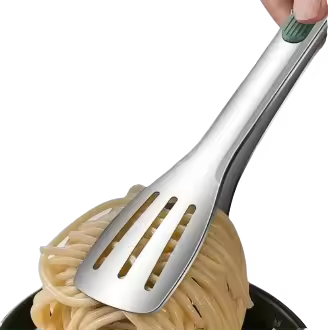 Pinzas de alimentos para barbacoa de acero inoxidable 304, herramientas de cocina para exteriores, accesorios de barbacoa para el hogar y bar - 1