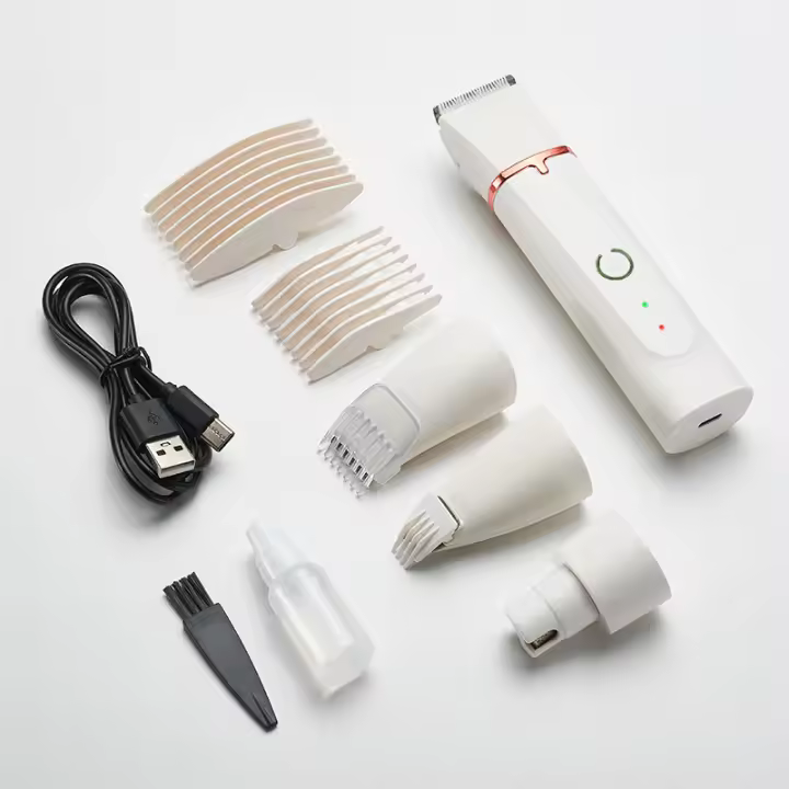 Cortapelos para perros para el cuidado, recortador de pelo eléctrico silencioso, recargable, impermeable, inalámbrico, de poco ruido, kit de aseo para perros pequeños y grandes, gatos, mascotas con pelo grueso - 1