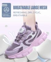 Zapatos de seguridad con cabeza de acero para mujer con botones de verano, zapatos de trabajo para mujer de fábrica con parte superior transpirable - details 7