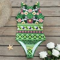 Traje de Baño de Una Pieza Impreso 2024 Talla Grande Push Up Estilo Vintage de Flor - details 69